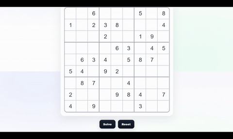 Sudoku Solver demo